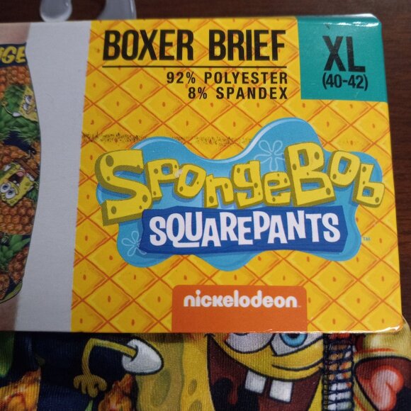 Bioworld Size XL 40 42 Boxer Briefs SpongeBob SquarePants Patrick Pineapple NEW - Picture 4 of 7